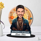 Resim Kişiye Özel Erkek Astrologa Hediye Karikatürlü Biblo 