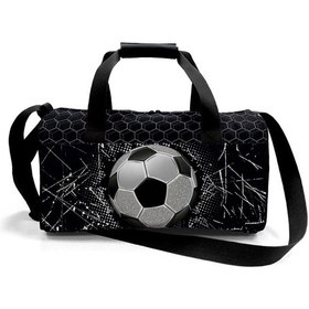 Resim Coral High Erkek Çocuk Spor Ve Seyahat Çantası - Siyah Beyaz Futbol Desenli - 27539 Çok Renkli 