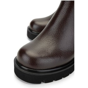 Resim Tamer Tanca Kadın Hakiki Deri Kahverengi Casual Bot 33 52002 Bn Bot Sk24-25 Kahve Fltr Kahve 