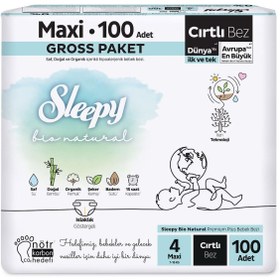 Resim Sleepy Bio Naturel Bebek Bezi Gross Paket 4 Beden Maxi 100'lü - Standart / Standart 