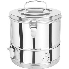 Resim Medikaltec 304 Kalite Paslanmaz Çelik Tromel 29 X 24 Cm 