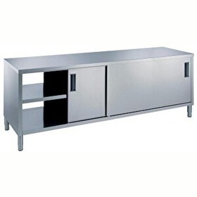 Resim Electrolux Professional Pass-Through Dolaplı Çalışma Tezgahı 1 Raflı Ve 4 Kayar Kapılı 1800 MM MTND1800PN 