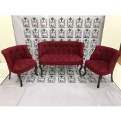 Resim Esertrade Çay Seti Koltuk Takımı Özel Nubuk Kumaş 2+1+1 