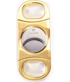 Resim Gold Renk Paslanmaz Çelik Puro Makası Giyotin 