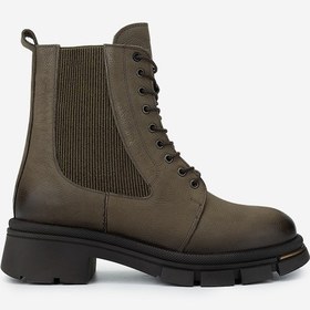 Resim Valmenti Kadın Hakiki Deri Yeşil Casual Bot 599 05 Bn Bot Sk24-25 Hakı Nbk Yeşil 