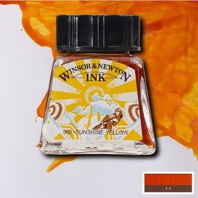 Resim Winsor & Newton Drawing Ink Çini Çizim Mürekkebi Sunshine Yellow 