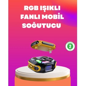 Resim Type-C Girişli Aı Modlu Yüksek Performanslı Telefon Soğutucu Dinç Store 