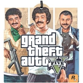 Resim Mirayhan Gta - 3 Baba - Müslüm Gürses Azer Bülbül Ibrahim Tatlıses Tasarımlı Dekoratif Oto Kokusu ve Aksesuar 