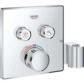 Resim Grohe Grohtherm Smartcontrol Çift Yönlü, El Duş Çıkışlı Ankastre Termostatik Duş Bataryası -29125000 