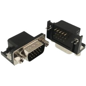 Resim 15 Pin 3 Sıra 90' Pcb Tip Erkek D-sub Konnektör 5 Adet 