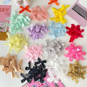 Resim 50 Adet Bale Tarzı Mini Kurdele Fiyonk - Renk Karışımı (Turuncu, Sarı, Pembe, Mavi, Kırmızı, Siyah, Beyaz, Açık Kahverengi, Koyu Mor, Altın) - Poliester Malzeme, El İşi, Hediye Paketleme ve Dekoratif Projeler İçin Ideal, Şık Saç Aksesuarları | Balerin Stili Kurdeleler | Çeşitli Renklerdeki Paket 