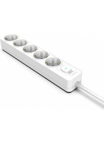 Resim Inca IPW-44GB3 5 Port Akım Korumalı LED Tuşlu Priz 3m - Beyaz 