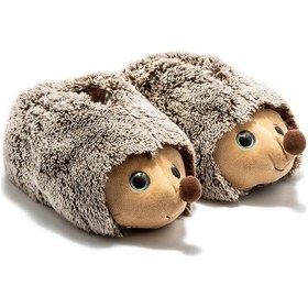 Resim Twıgy Tw Kirpi 23 Kahve Kadın Hayvanlı Panduf 36/41 Kahve Rengi 