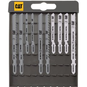 Resim CAT DA06903 10 Parça Profesyonel Metal/Ahşap Hassas/Kaba Kesim Dekupaj Testere Ucu 