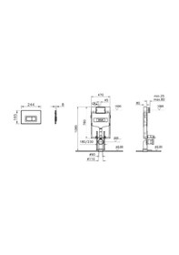 Resim Vitra 700-1868 Gömme Rezervuar Seti Beyaz 