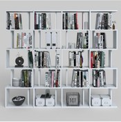Resim Kenzlife Kitaplık Raf Diba4 Byz 129X160X19 Banyo Kiler Ofis (M) Beyaz 