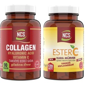 Resim Ncs Hidrolize Collagen Hyaluronic Acid 90 Tablet + Ncs Ester C Vitamini 120 Tablet 