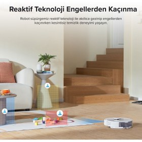 Resim Roborock Q8 Max + LiDAR Navigasyon, 5500Pa Güçlü Vakum, Mop Özellikli Robot Süpürge 