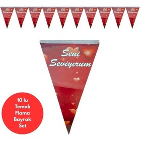 Resim Seni Seviyorum Temalı Flama Bayrak Set Süs Tüm Yaşlar 