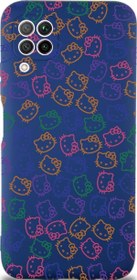Resim Huawei P 40 Lite Uyumlu Lansman Kılıf Hello Kitty Tasarımlı Içi Kadife Kapak-Lacivert 
