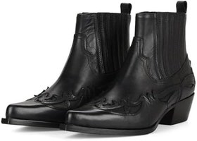 Resim Kadın Kovboy Bot Siyah Bari 