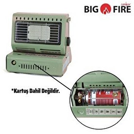 Resim Big Fire Maxi Portatif Kamp Sobası Yeşil 