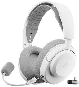 Resim SteelSeries Arctis Nova 3P Wireless Beyaz Gaming Kulaklık - Mobil Uygulama ile Kontrol - 40 Saat Pil Ömrü PS5, PS4, PC, Switch, Mobil Uyumlu 
