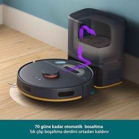Resim Philips 2000 Serisi Robot Süpürge - Tek Seferde Süpürür ve Siler, 6000 Pa Emiş Gücü, LDS Navigasyon, Kompakt Otomatik Boşaltma, HomeRun Uygulamasıyla Kontrol (XU2100/15) 