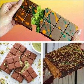 Resim Paras Ticaret 6 Göz Dikdörtgen Şekilli Dubai Çikolatası Kalıbı Kek Sabun Şeker Çikolata Silikon Kalıp (Ölçüler Için Açıklamaya Bakınız!) 1 Adet 