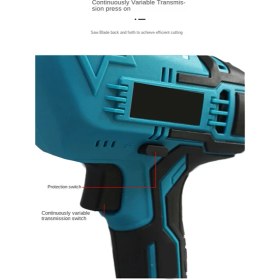 Resim Seeppitous Kablosuz Elektrikli Pistonlu Testere Değişken Hızlı Metal Ahşap Kesme Aracı Makita Için Elektrik Testere 18V Pil (Yurt Dışından) 