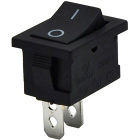 Resim Mini Işiksiz Yükseltici Anahtar 2P Off On Yayli 