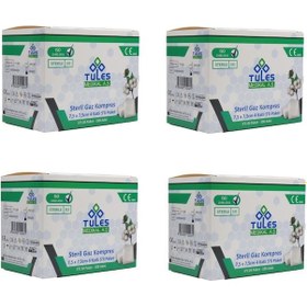 Resim Tules Steril 7.5 x 7.5 CM Gaz Kompres Spanç 400 Adet 5'li 