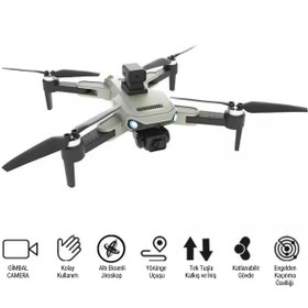 Resim WUNİT W3 PRO Drone Takla Atma Kolay Kontrol WİFİ Bağlantı Geri Çağırma Sensörlü Çift Kamera 
