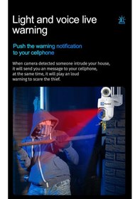 Resim Yoosee Çift Kameralı WIFI Güvenlik Kamerası Dış Ortam Yoosee 