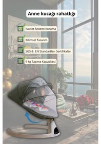 Resim Safezone Sensörlü Elektrikli Otomatik Sallanan Ana Kucağı 