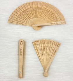 Resim ZEYMERADE Bambu Oymalı Gelin Nedime Yelpazesi, Bride To Be Bekarlığa Veda Partisi Kına Hediye Yelpaze 1 Adet 