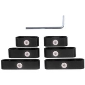 Resim Moveevo Alüminyum İgnisyon Tel Ayırıcı Seti 6 Adet 7-8mm, Isıya Dayanıklı, Çapraz Atışları Önler - Siyah 