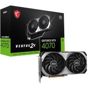Resim MSI GeForce RTX 4070 Ventus 2X E 12G OC GDDR6X 192Bit DX12 DLSS 3 Gaming (Oyuncu) Ekran Kartı 