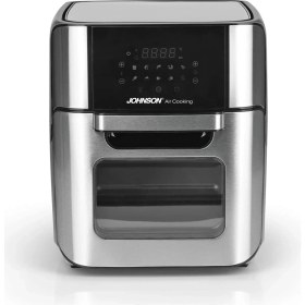 Resim Johnson Aircooking Döner Hazne 10 Ön Ayarlı Zamanlayıcılı 12Litre Kapasiteli 1800 W Sıcak Hava Fritözü Siyah 