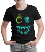 Resim Maske - Monster Siyah Çocuk Tshirt 