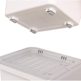 Resim Motek Tekerlekli Patateslik Soğanlık Oyuncak Kutusu Patateslik Soğanlık Sepeti 3x12lt Beyaz+gri 