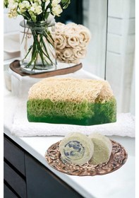 Resim 2'li Doğal Kabak Lifli Yüz Bakım Peeling Sivilce Akne Leke Temizleme Gerdirme Güzellik Seti 