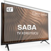 Resim Bestekran Saba Uyumlu Sb43F251 Tv Ekran Koruyucu - Saba Uyumlu 43" Inç Tv Tv Ekran Koruyucu 
