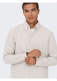 Resim Onsgaton Reg Ls Shırt 0360 Frml Erkek Gri Gömlek - 22034511 Gri 