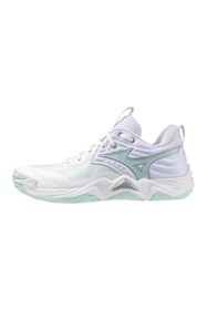 Resim MIZUNO Wave Momentum Elite Kadın Voleybol Ayakkabısı Beyaz 