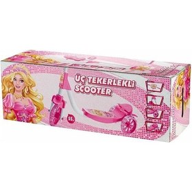 Resim Beren Oyuncak Barbie Sepetli Şeffaf Silikon 3 Tekerlekli Scooter 