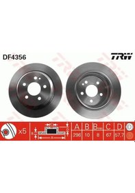 Resim Trw Df4356 Arka Fren Diski A6364230012 A6394230112 2 Adettir 