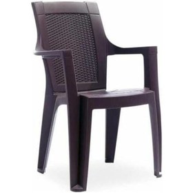 Resim Elegance 4 Adet Plastik Koltuk Sandalye Rattan Efektli Nocolor-7e700b63 