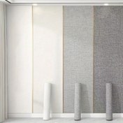 Resim 5m Kendinden Yapışkan Su Geçirmez Duvar Kağıdı - 3D Dokulu Gri Çimento Desen, Nem ve Küf Dirençli Banyo & Mutfak İçin Yapıştır & Çıkar Duvar Kağıdı - Modern Çizgili Şekilli Tasarım, Banyo Duvar Kaplaması, Çağdaş Dekor, Küfsüz Malzeme 