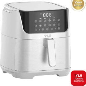 Resim Yui Maxifry Pro Smart Airfryer M25 5.5 Lt Yağsız Beyaz Fritöz Outlet Teşhir Ürün 